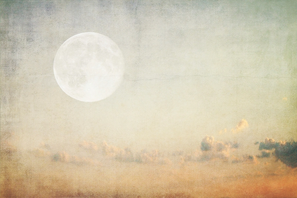 Moon night sky
